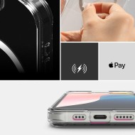 Удароустойчив твърд кейс с MagSafe за iPhone 16e от Ringke Fusion Magnetic - Clear