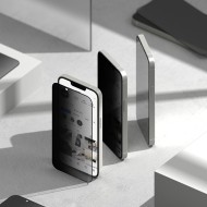 2 х Стъклен протектор със затъмняване на дисплей за iPhone 16e от Ringke Easy Slide 2-Pack - Privacy