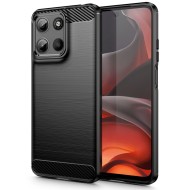 Удароустойчив кейс за Motorola G15 / G15 Power от Tech-Protect TPUcarbon - Черен