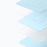 Силиконов тефтер  за iPad Air 13” 1 / 2 / 2024-2025  от  ESR Flip Hybrid -  Sky Blue