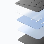 Силиконов тефтер  за iPad Air 13” 1 / 2 / 2024-2025  от  ESR Flip Hybrid - Black