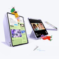 Силиконов тефтер  за iPad Air 13” 1 / 2 / 2024-2025  от  ESR Flip Hybrid -  Purple