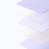 Силиконов тефтер  за iPad Air 13” 1 / 2 / 2024-2025  от  ESR Flip Hybrid -  Purple