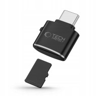 Преходник на Thech-Protect Ultraboost от Type C към четец на карта Micro SD/TF - Black