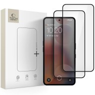 2 x Стъклен протектор за дисплей на Nothing Phone 3a / 3a Pro от Tech-Protect Glass Fit+ - Black