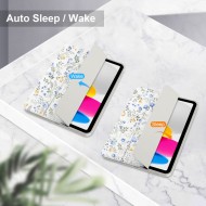 Силиконов калъф за iPad 10 (10.9" 2022) / 11 (11" 2025) от Tech-Protect SC PEN - Spring Flowers