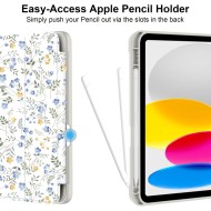 Силиконов калъф за iPad 10 (10.9" 2022) / 11 (11" 2025) от Tech-Protect SC PEN - Spring Flowers