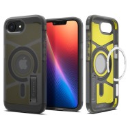 Удароустойчив, твърд кейс с MagSafe за iPhone 16e  от Spigen Tough Armor Mag - Blacka