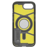 Удароустойчив, твърд кейс с MagSafe за iPhone 16e  от Spigen Tough Armor Mag - Blacka