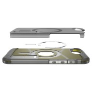 Удароустойчив, твърд кейс с MagSafe за iPhone 16e  от Spigen Tough Armor Mag - Blacka