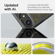 Удароустойчив, твърд кейс с MagSafe за iPhone 16e  от Spigen Tough Armor Mag - Blacka