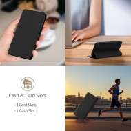 Кожен тефтер за Samsung Galaxy S25 ot Tech-Protrct Wallet RS -Black/Red