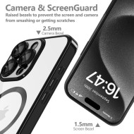 Твърд кейс с MagSafe и протектор за камерата на Samsung Galaxy A56 5G от Tech-Protect MagFlex - Rose Gold