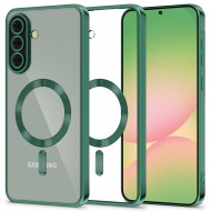 Твърд кейс с MagSafe и протектор за камерата на Samsung Galaxy A56 5G от Tech-Protect MagFlex - Jungle Green
