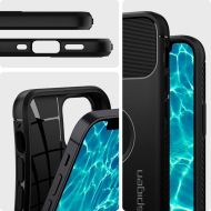 Удароустойчив кейс за iPhone 12 Mini от Spigen Rugged Armor - Черен