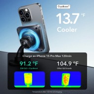 Стойка за автомобил с MagSafe безжично зареждане 15W от ESR Halolock Cryoboost QI2  - Frosted Onyx