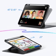 Силиконов тефтер за iPad 10.9 4 / 5 / 2020-2022 / 11" 6 / 7 / 2024 - 2025 от ESR Flip Hybrid - Черен