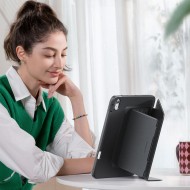 Силиконов тефтер за iPad 10.9 4 / 5 / 2020-2022 / 11" 6 / 7 / 2024 - 2025 от ESR Flip Hybrid - Черен