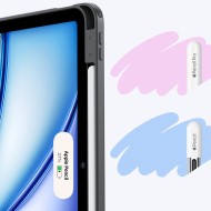 Силиконов тефтер за iPad 10.9 4 / 5 / 2020-2022 / 11" 6 / 7 / 2024 - 2025 от ESR Flip Hybrid - Черен