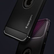Удароустойчив кейс за iPhone 12 / 12 Pro от Spigen Rugged Armor - Черен