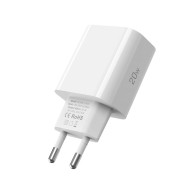 Комплект зарядно и кабел с Lightning за IOS от Tech-Protect NC20W - Бяло