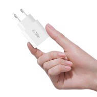Комплект зарядно и кабел с Lightning за IOS от Tech-Protect NC20W - Бяло