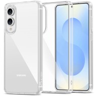 Хибриден кейс за Samsung Galaxy S25 Edge от Tech-Protect Flexair Hybrid - Clear