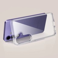 Хибриден кейс за Samsung Galaxy S25 Edge от Tech-Protect Flexair Hybrid - Clear