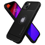 Удароустойчив кейс за iPhone 13 от Spigen Rugged Armor - Черен