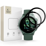 2 x хибридно стъкло за Garmin Vivoactive 6 от Tech-Protect Glass Flex+ - Черен