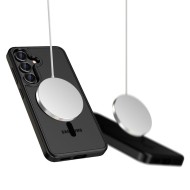 Твърд кейс с MagSafe пръстен за Samsung Galaxy S25 Edge от Tech-Protect MagMat - Matte Black