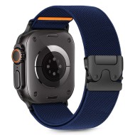 Найлонова каишка за Apple Watch 6 / 7 / 8 / 9 / 10 / SE / ULTRA 1 / 2 (44 / 45 / 46 / 49 MM) от Tech Protect Nylon Claps - Navy