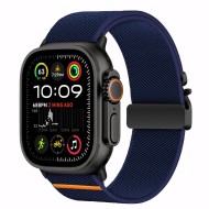 Найлонова каишка за Apple Watch 6 / 7 / 8 / 9 / 10 / SE / ULTRA 1 / 2 (44 / 45 / 46 / 49 MM) от Tech Protect Nylon Claps - Navy
