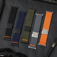 Найлонова каишка за Apple Watch 6 / 7 / 8 / 9 / 10 / SE / ULTRA 1 / 2 (44 / 45 / 46 / 49 MM) от Tech Protect Nylon Claps - Navy