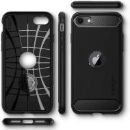Удароустойчив кейс за iPhone SE от Spigen Rugged Armor - Черен