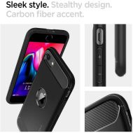 Удароустойчив кейс за iPhone SE от Spigen Rugged Armor - Черен