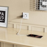 Мрежово зарядно устройство с 2 порта от Tech-Protect NC 33W Power Delivery и Quick Charge 3.0 - Бяло