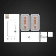 SZKŁO HARTOWANE TECH-PROTECT QUICK SET+ 2-PACK IPHONE 13 / 13 PRO / 14 / 16E BLACK