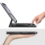 Магнитен калъф с клавиатура за iPad Pro 4/5/6 (12.9" 2020/2021/2022) / Air 1/2 (13" 2024-2025) от Tech Protect Smartcase Magnetic+ - Черен