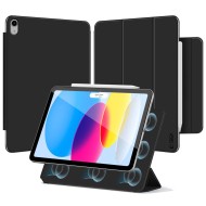 Силиконов, магнитен калъф за Apple iPad 10 (10.9" 2022) / 11 (11" 2025) от Tech-Protect SmartCase Magnetic - Черен