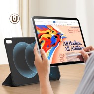 Силиконов, магнитен калъф за Apple iPad 10 (10.9" 2022) / 11 (11" 2025) от Tech-Protect SmartCase Magnetic - Черен
