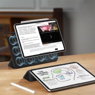 Силиконов, магнитен калъф за Apple iPad 10 (10.9" 2022) / 11 (11" 2025) от Tech-Protect SmartCase Magnetic - Черен
