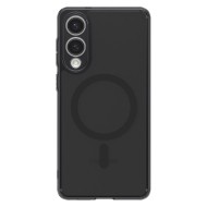 Удароустойчив кейс с MagSafe пръстен за Samsung Galaxy S25 Edge от Spigen Ultra Hybrid Mag - Frost Black
