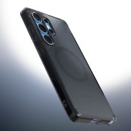 Удароустойчив кейс с MagSafe пръстен за Samsung Galaxy S25 Edge от Spigen Ultra Hybrid Mag - Frost Black