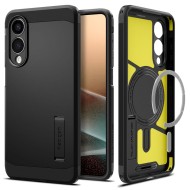 Удароустойчив, твърд кейс с MagSafe за Samsung Galaxy S25 Edge от Spigen Tough Armor Mag - Черен