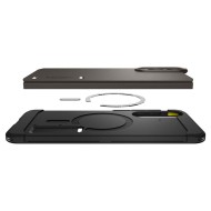 Удароустойчив, твърд кейс с MagSafe за Samsung Galaxy S25 Edge от Spigen Tough Armor Mag - Gunmetal
