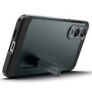 Удароустойчив, твърд кейс с MagSafe за Samsung Galaxy S25 Edge от Spigen Tough Armor Mag - Abyss Green