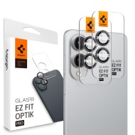 2 броя стъклени протектор за камера на Samsung Galaxy S25 Edge от Spigen Optik Pro Glas.TR.Ez Fit - Черни