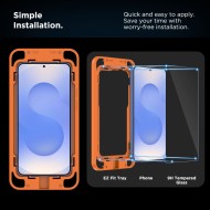 2 броя стъклени протектори за дисплей на Samsung Galaxy S25+ Plus от Tech Protect Quick Set+  - Прозрачни