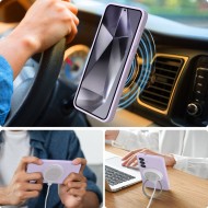 Силиконов кейс с MagSafe за Samsung Galaxy S25 Edge от Tech-Protect Liquid Silicone - Mauve